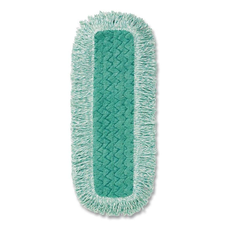 RUBBERMAID COMMERCIAL PROD. Dust Pad with Fringe, Microfiber, 18" Long, Green, 6/Carton (RCPQ418GNCT) thumbnail 2