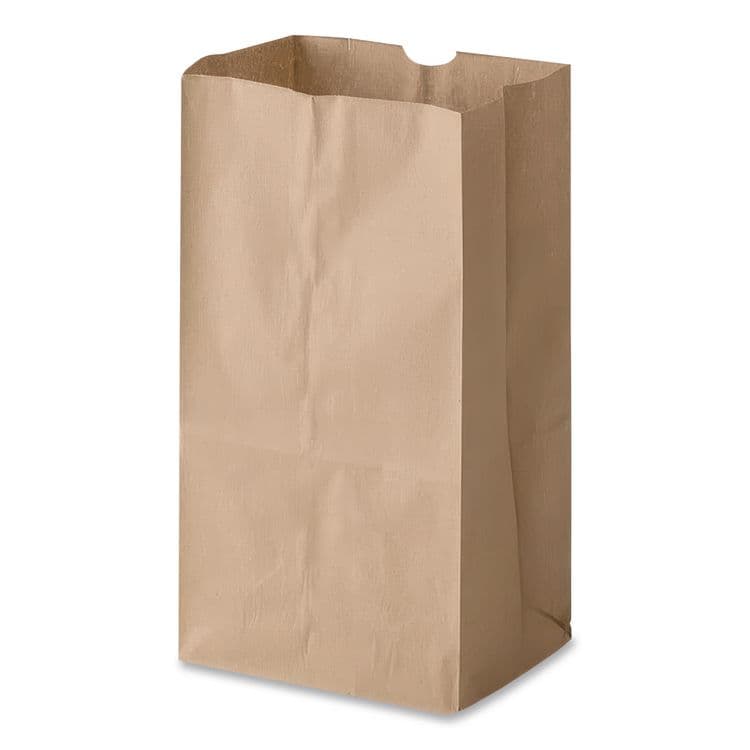 ROSS & WALLACE PAPER PRODUCTS, . Grocery Paper Bags, 5# Size, 35# Basis Weight, 5.25" x 3.38" x 10.94", Kraft, 500/Bundle (BAGGK5500) thumbnail 3