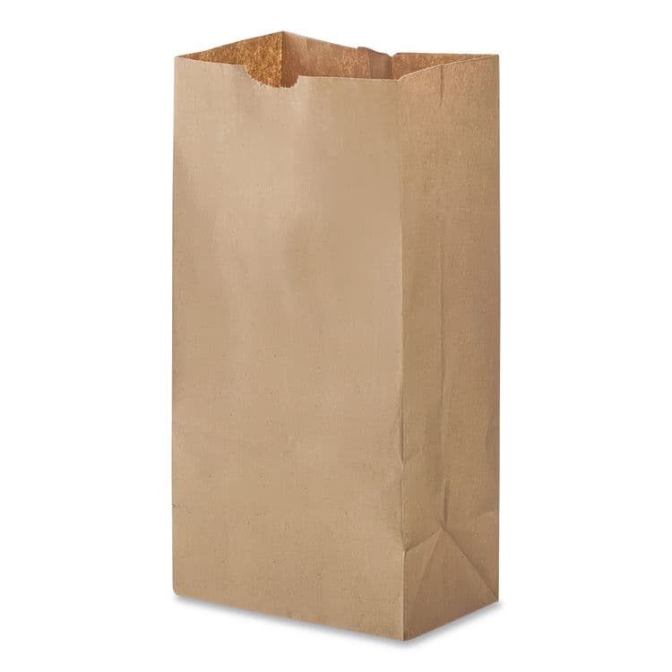 ROSS & WALLACE PAPER PRODUCTS, . Grocery Paper Bags, 12# Size, 40# Basis Weight, 7" x 4.38" x 13.75", Kraft, 500/Bundle (BAGGK12500) thumbnail 4