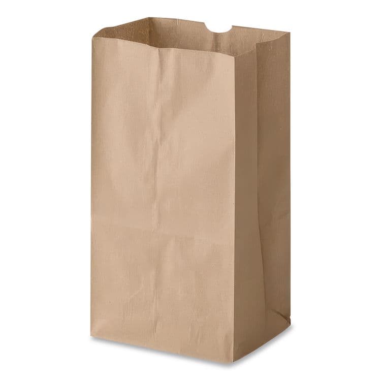 ROSS & WALLACE PAPER PRODUCTS, . Grocery Paper Bags, 25# Size, 40# Basis Weight, 8.25" x 5.38" x 18", Kraft, 500/Bundle (BAGGK25500) thumbnail 4