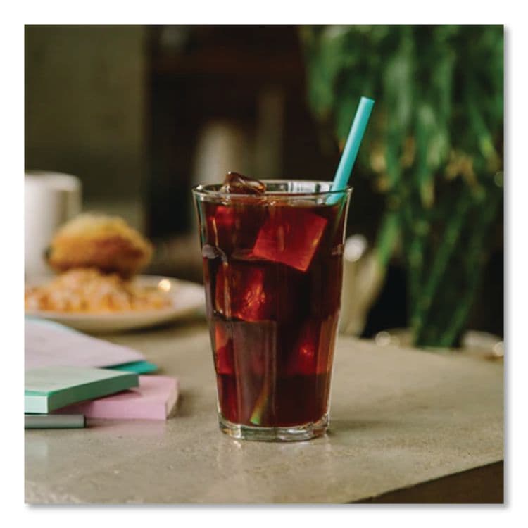 WINCUP CORPORATION Marine Biodegradable Straws, 7.75", PHA, Ocean Blue, Wrapped, 375/BX, 10 Boxes/Carton (CAR511167) thumbnail 4