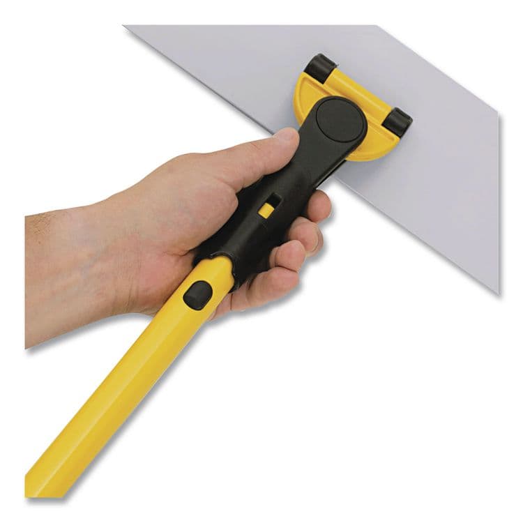 RUBBERMAID COMMERCIAL PROD. HYGEN Quick Connect S-S Frame, Wet/Dry Mop 17.19w x 3d, Aluminum, Yellow (RCPQ560) thumbnail 4