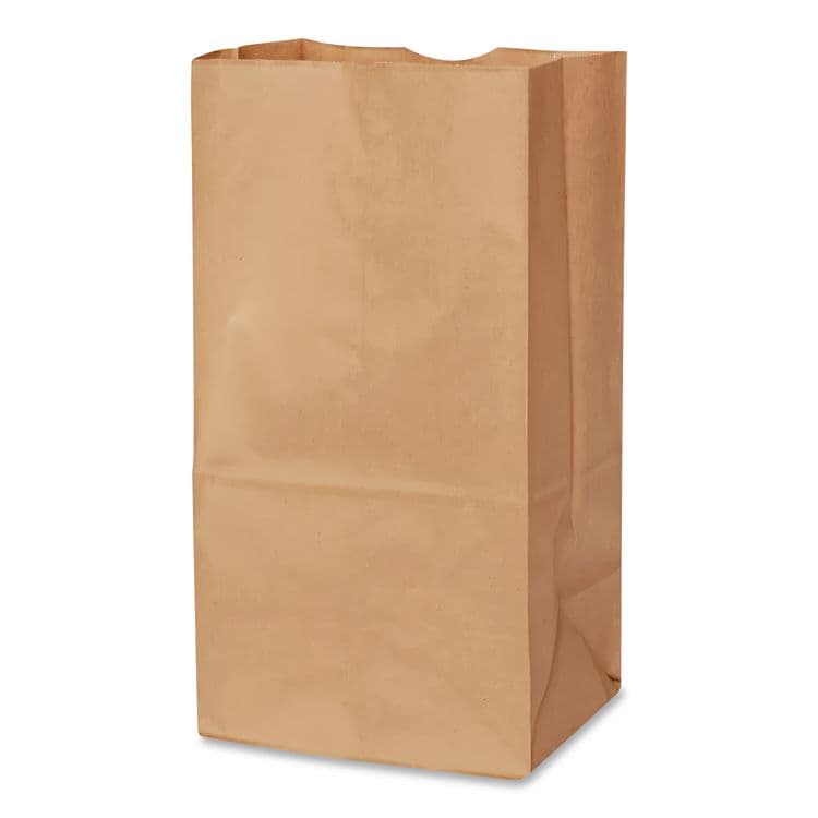 ROSS & WALLACE PAPER PRODUCTS, . Grocery Paper Bags, 8# Size, Heavy-Duty, 50# Basis Weight, 6" x 3.88" x 12.5", Kraft, 500/Bundle (BAGGH8500) thumbnail 4