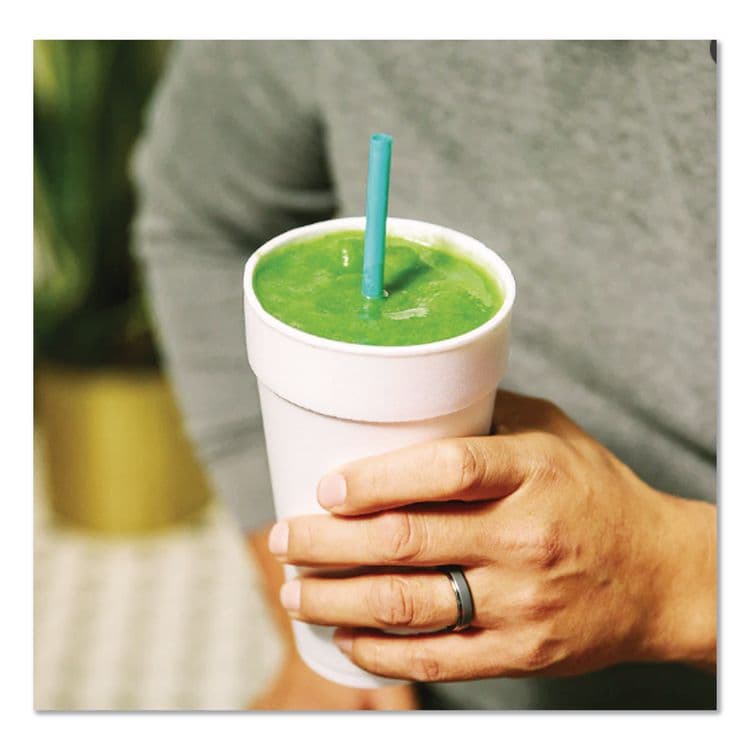 WINCUP CORPORATION Marine Biodegradable Straws, 8.5", PHA, Ocean Blue, Wrapped, 300/BX, 4 Boxes/Carton (CAR511169) thumbnail 3