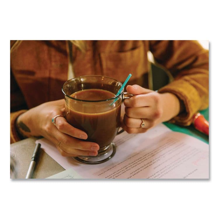 WINCUP CORPORATION Marine Biodegradable Stir Straws, 5", PHA, Ocean Blue, 1000/Box, 6 Boxes/Carton (CAR511170) thumbnail 4