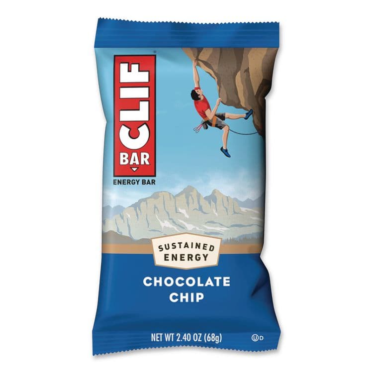 CLIF BAR & COMPANY Energy Bar, Chocolate Chip, 2.4 oz, 12/Box (CBC160004) thumbnail 2