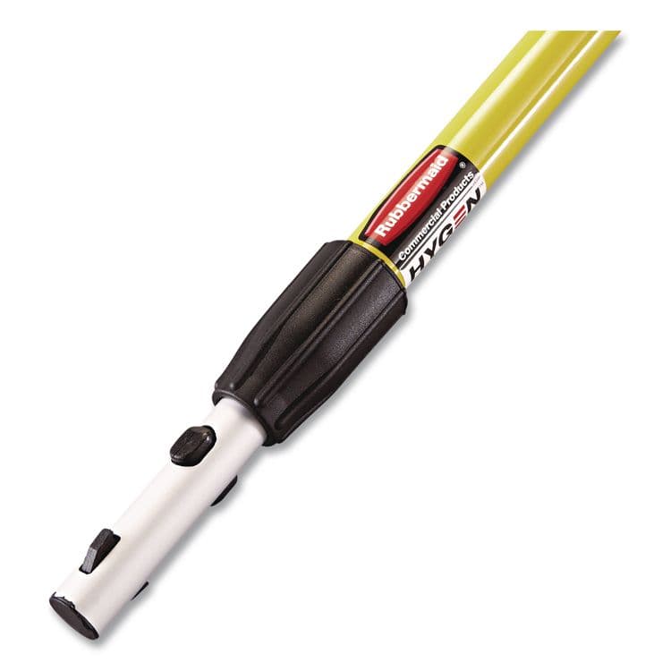 RUBBERMAID COMMERCIAL PROD. HYGEN Quick-Connect Extension Handle, 48" to 72", Yellow/Black (RCPQ755) thumbnail 4
