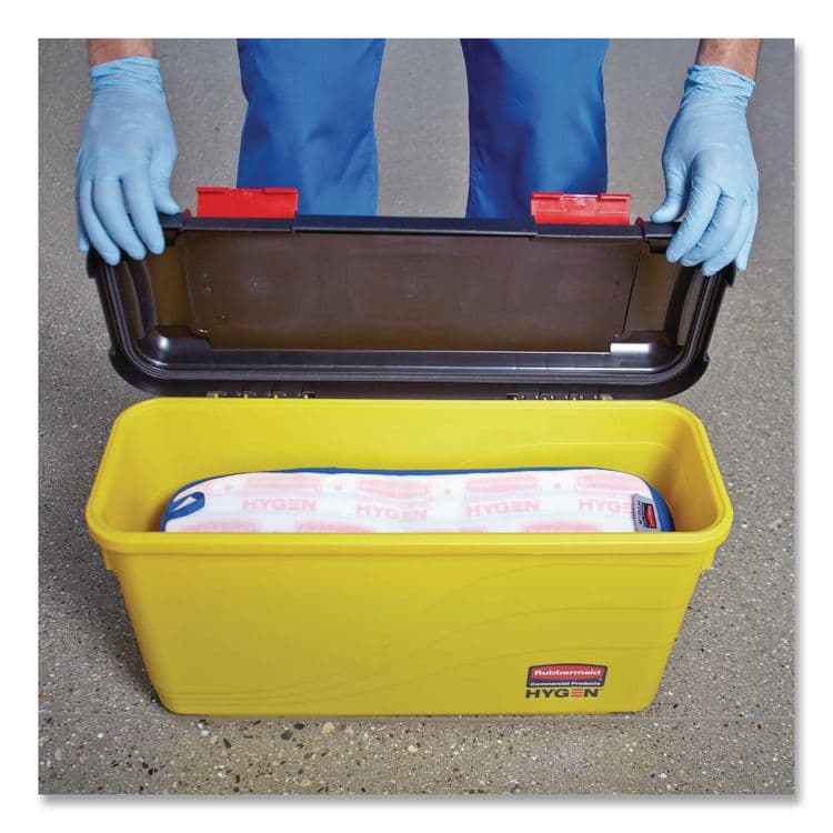 RUBBERMAID COMMERCIAL PROD. HYGEN Charging Bucket, 6.8 gal, Yellow (RCPQ95088YW) thumbnail 4