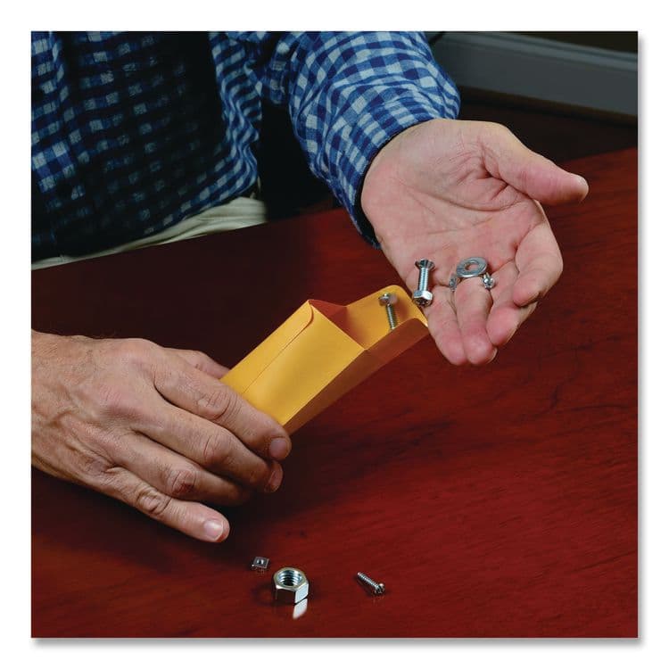 QUALITY PARK PRODUCTS Kraft Coin and Small Parts Envelope, #7, Square Flap, Gummed Closure, 3.5 x 6.5, Brown Kraft, 500/Box (QUA50762) thumbnail 4