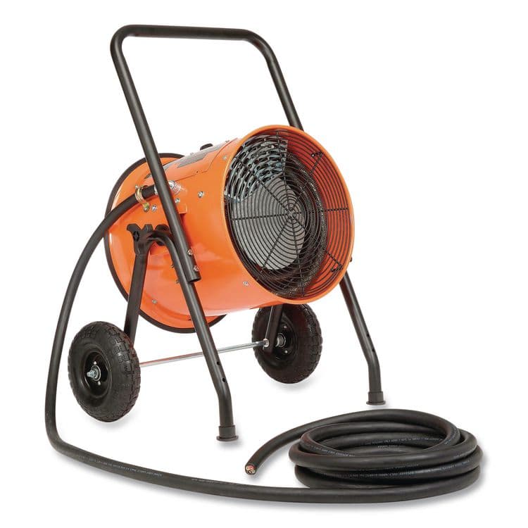 GLOBAL INDUSTRIAL Portable Salamander Heater with Adjustable Thermostat, 240 V, 15,000 W, 21.59 x 28 x 38.5, Orange (GBE653671)