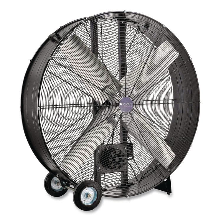 GLOBAL INDUSTRIAL 48" Portable Drum Blower Fan, 2 Speeds, Black (GBE600555)