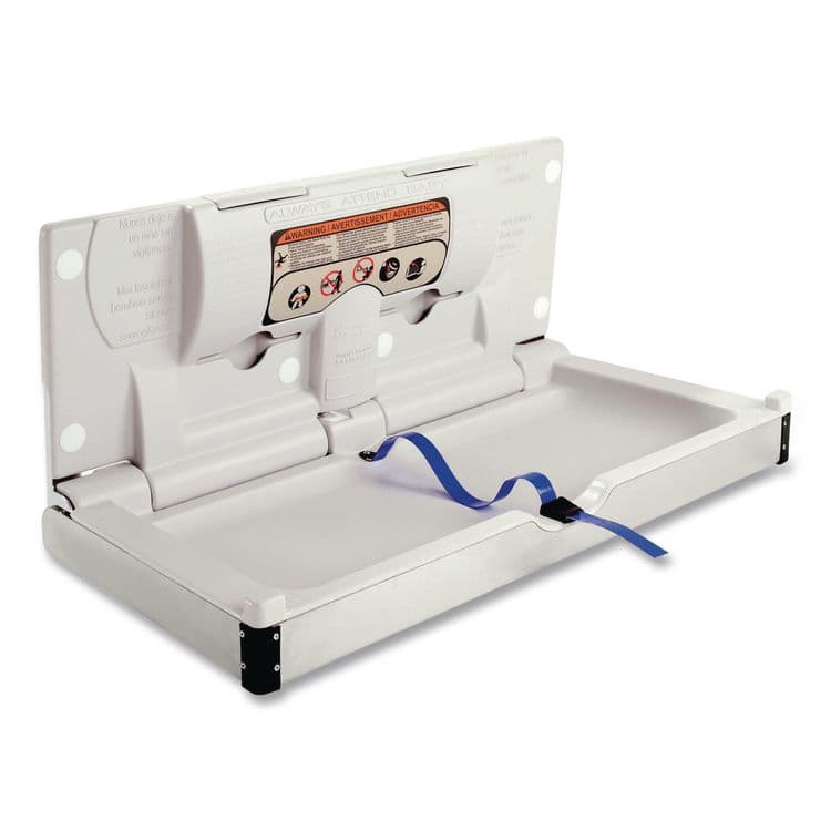 GLOBAL INDUSTRIAL Stainless Steel Baby Changing Station, 34.6 x 17.37, Silver (GBE641448)