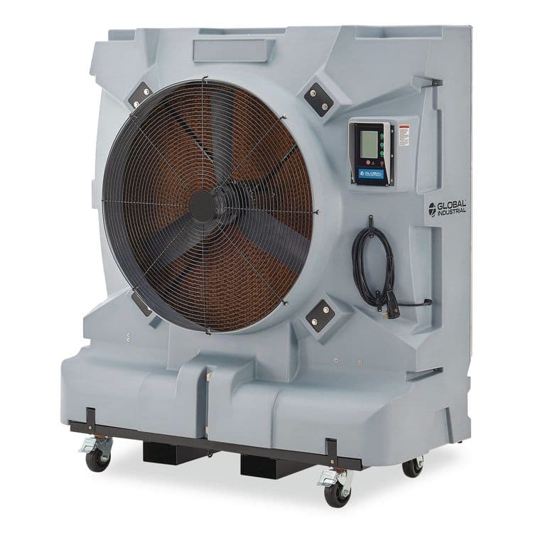 GLOBAL INDUSTRIAL Portable Evaporative Cooler with Direct Drive, 36", 3 Speeds, 74 gal (GBE293132)