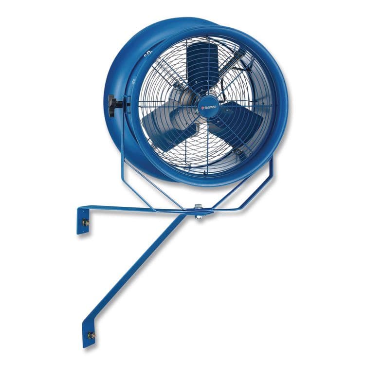 GLOBAL INDUSTRIAL High Velocity Fan, Wall and Column Mount, 14", 1 Speed, Blue (GBE293146)