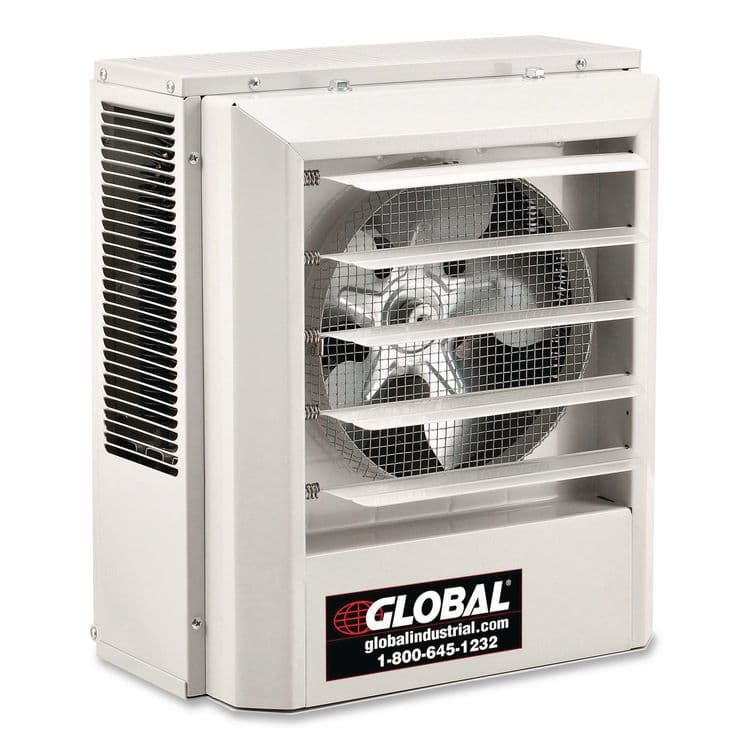 GLOBAL INDUSTRIAL Unit Heater, Horizontal or Vertical Downflow, 5,000 W, 14.13 x 8.5 x 16, White (GBE246725)