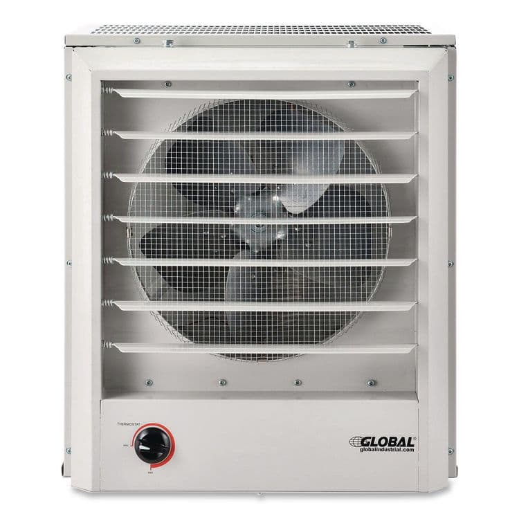 GLOBAL INDUSTRIAL Unit Heater, Horizontal or Vertical Downflow, 20,000 W, 19 x 13.75 x 21.44, White (GBE246727) thumbnail 2
