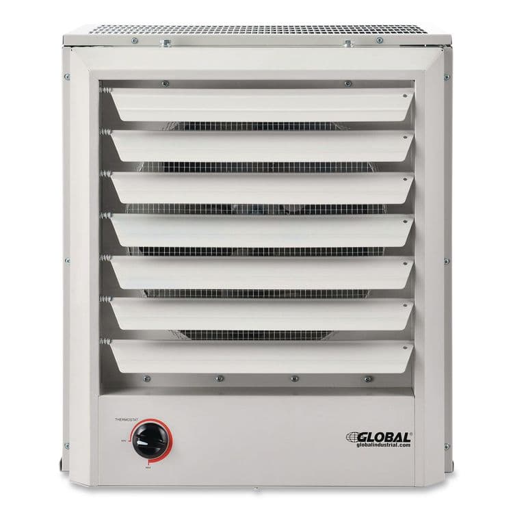 GLOBAL INDUSTRIAL Unit Heater, Horizontal or Vertical Downflow, 20,000 W, 19 x 13.75 x 21.44, White (GBE246727) thumbnail 3