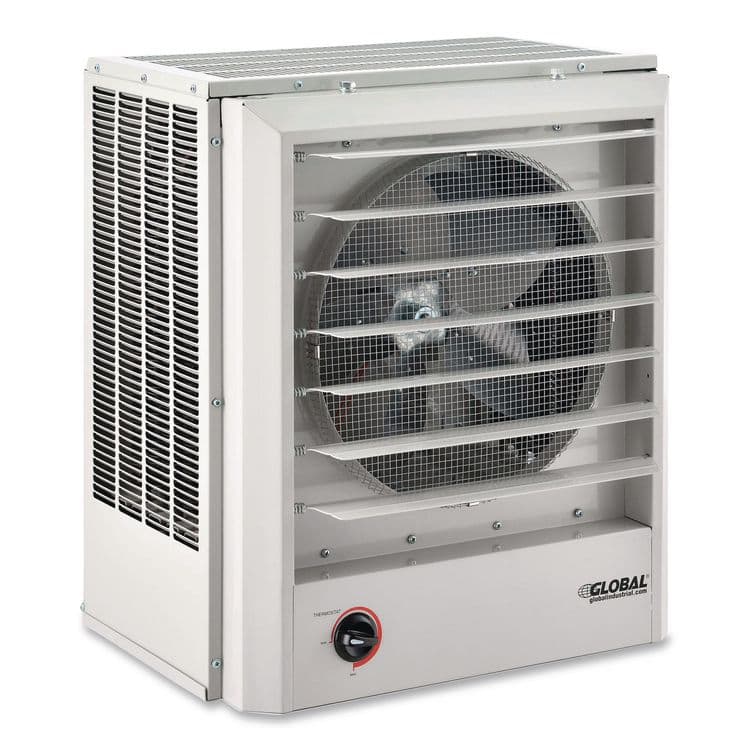 GLOBAL INDUSTRIAL Unit Heater, Horizontal or Vertical Downflow, 20,000 W, 19 x 13.75 x 21.44, White (GBE246727)