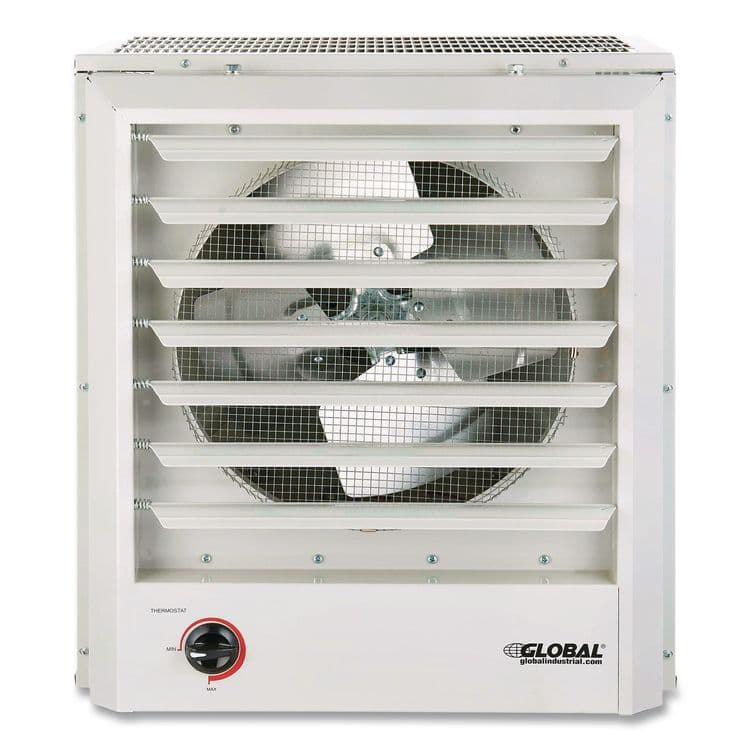 GLOBAL INDUSTRIAL Unit Heater, Horizontal or Vertical Downflow, 15,000 W, 19 x 13.75 x 21.44, White (GBE246134) thumbnail 2