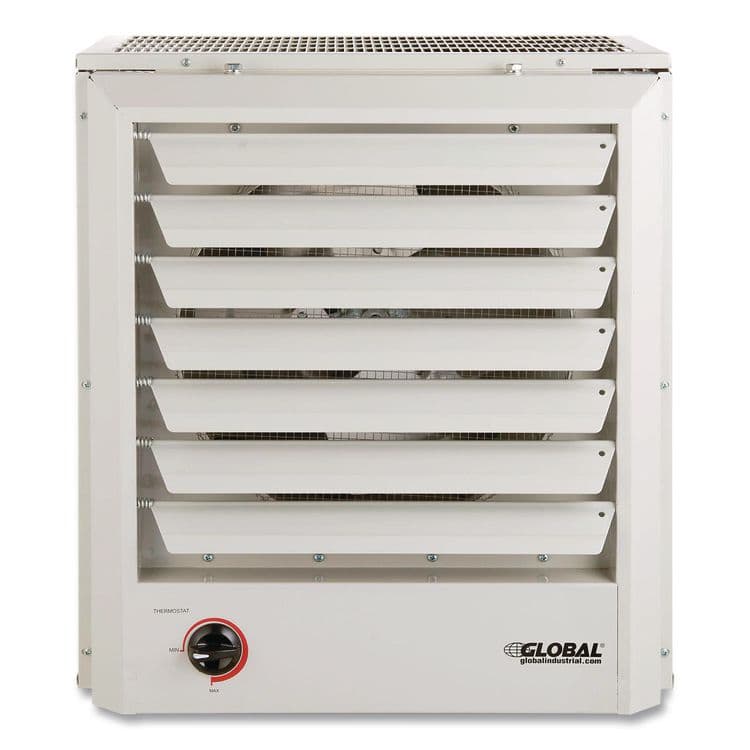 GLOBAL INDUSTRIAL Unit Heater, Horizontal or Vertical Downflow, 15,000 W, 19 x 13.75 x 21.44, White (GBE246134) thumbnail 3