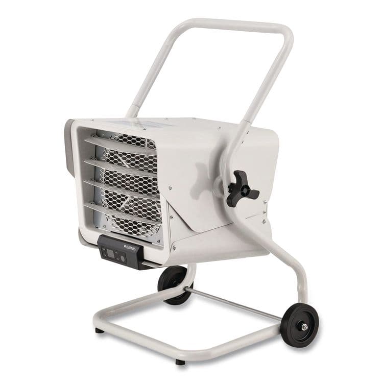 GLOBAL INDUSTRIAL Portable Heater with Built-In Thermostat, 5,000 W, 14.12 x 17.5 x 19.62, White (GBE246737)