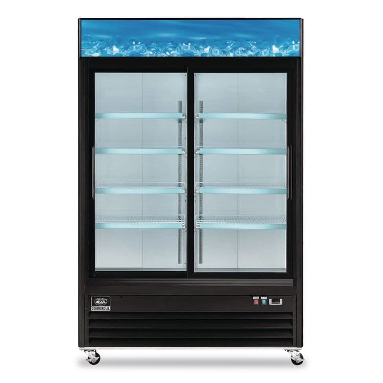 GLOBAL INDUSTRIAL Nexel Merchandiser Refrigerator, 45 cu ft, Black (GBE243006) thumbnail 2