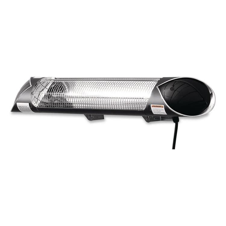 GLOBAL INDUSTRIAL Infrared Patio Heater with Remote Control, 1,500 W, 35.38 x 5.13 x 3.5, Black (GBE246718) thumbnail 4