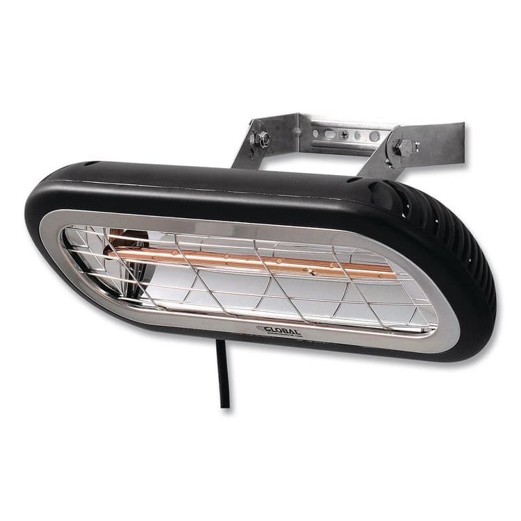 GLOBAL INDUSTRIAL Infrared Patio Heater Low Glare, 1,500 W, 3 x 7 x 7.5, Black (GBE246721) thumbnail 4