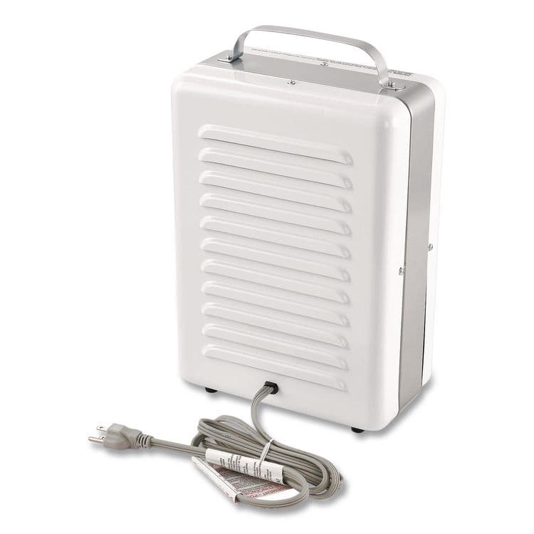GLOBAL INDUSTRIAL Portable Milkhouse Style Electric Heater, 1,500 W, 8 x 10.25 x 15.75, White (GBE246098) thumbnail 3