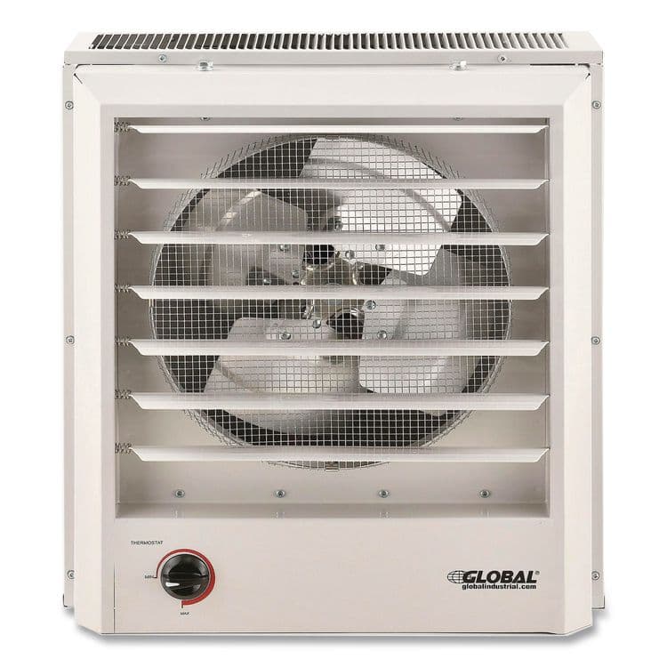 GLOBAL INDUSTRIAL Unit Heater, Horizontal or Vertical Downflow, 10,000 W, 18.12 x 16.75 x 16.06, White (GBE246103) thumbnail 4