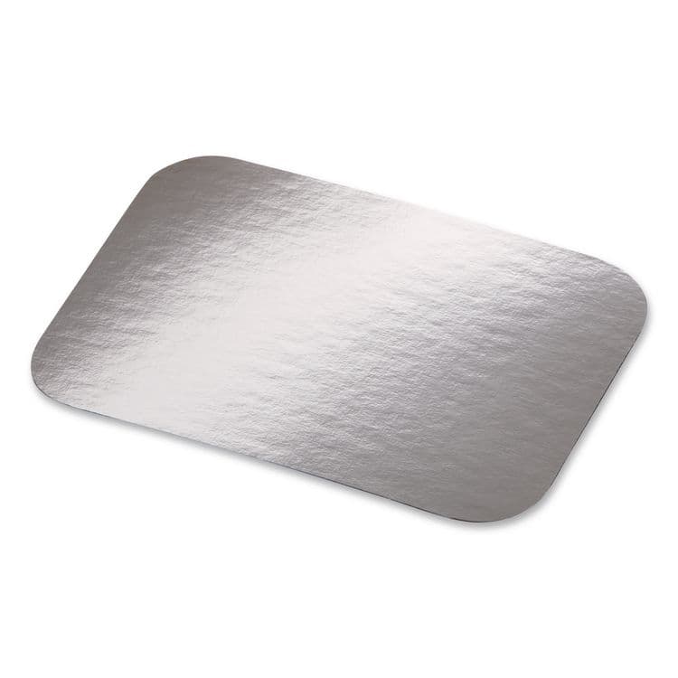 HFA Laminated Board Lid, 7 x 5, Silver/White, Aluminum, 500/Carton (HFA2060L) thumbnail 3