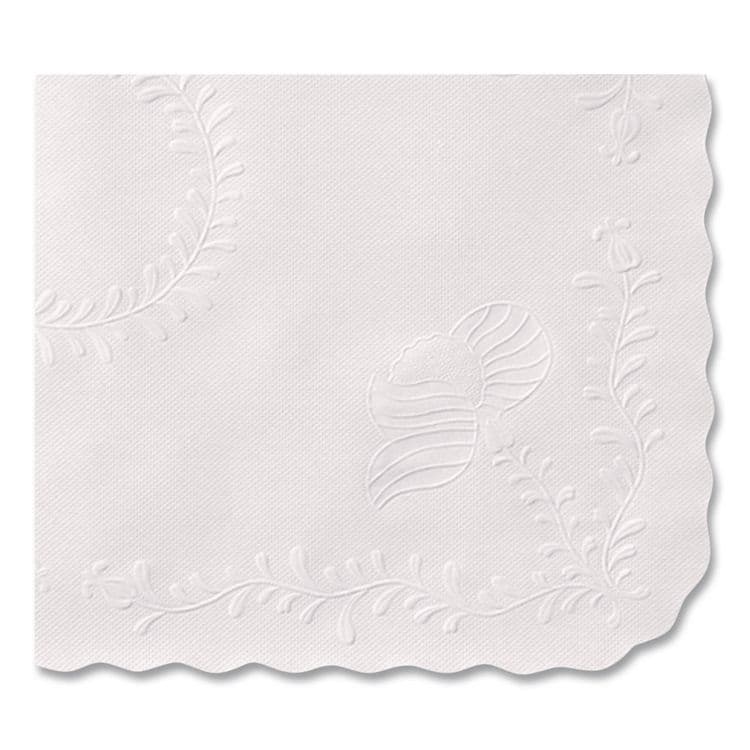 HOFFMASTER Scalloped Edge Traymat, Anniversary Embossed Surface, 19" x 14", White, 1,000/Carton (HFMTC8704472) thumbnail 4