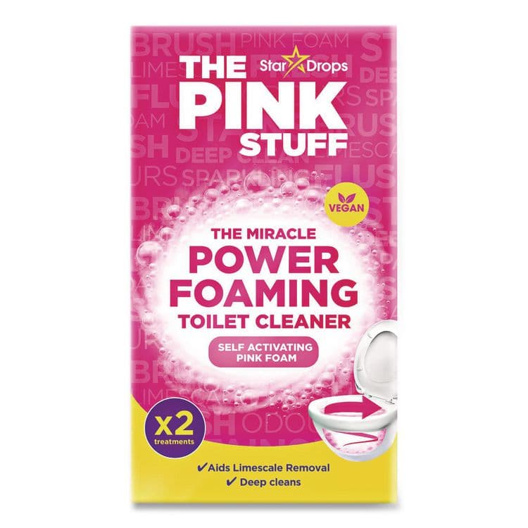 STAR BRANDS LIMITED Miracle Power Foaming Toilet Cleaner, Fruity Scent, 3.5 oz Packet, 2 Packets/Box (RST824996)