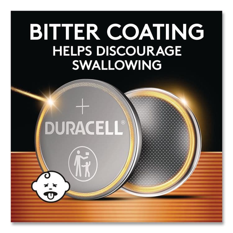 DURACELL PRODUCTS COMPANY Lithium Coin Batteries With Bitterant, 2032, 4/Pack (DURDL2032B4PK) thumbnail 3