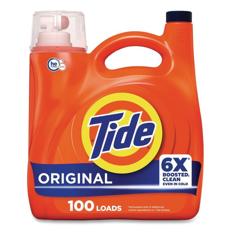 PROCTER & GAMBLE HE Liquid Laundry Detergent, Original Scent, 100 Loads, 125 oz Pour Bottle, 4/Carton (PGC12101) thumbnail 2