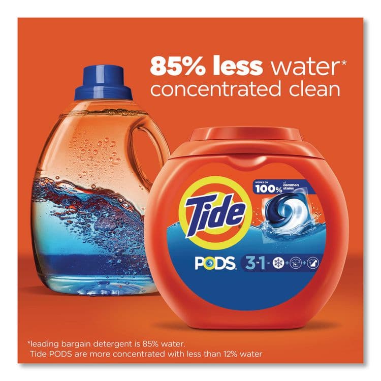 PROCTER & GAMBLE Pods, HE Compatible, Tide Original, 85 oz, 112 Pods/Tub, 4 Tubs/Carton (PGC03243) thumbnail 4