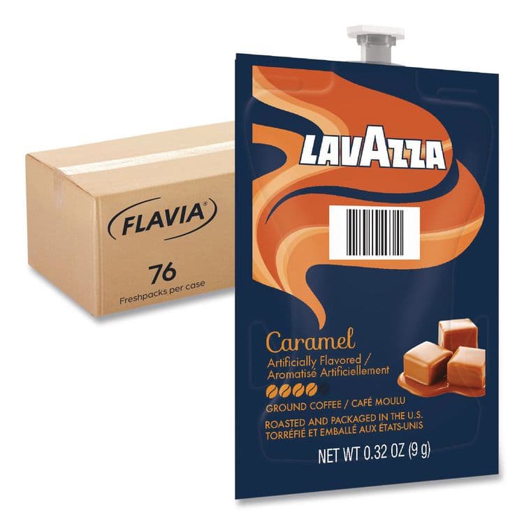 LAVAZZA Lavazza Carmel Coffee Freshpack, 76/Carton (LAV48750)