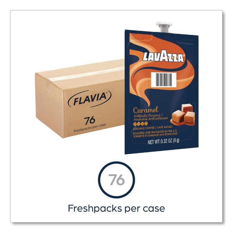 LAVAZZA Lavazza Carmel Coffee Freshpack, 76/Carton (LAV48750) thumbnail 3