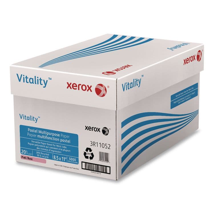 XEROX CORP. Multipurpose Pastel Colored Paper, 20 lb Bond Weight, 8.5 x 11, Pink, 500/Ream (XER3R11052) thumbnail 3
