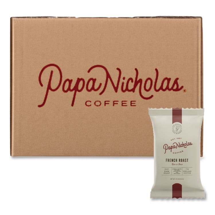 PAPANICHOLAS COFFEE Premium Coffee, French Roast, 18/Carton (PCO25183)