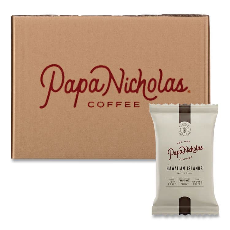 PAPANICHOLAS COFFEE Premium Coffee, Hawaiian Islands Blend, 18/Carton (PCO25181)