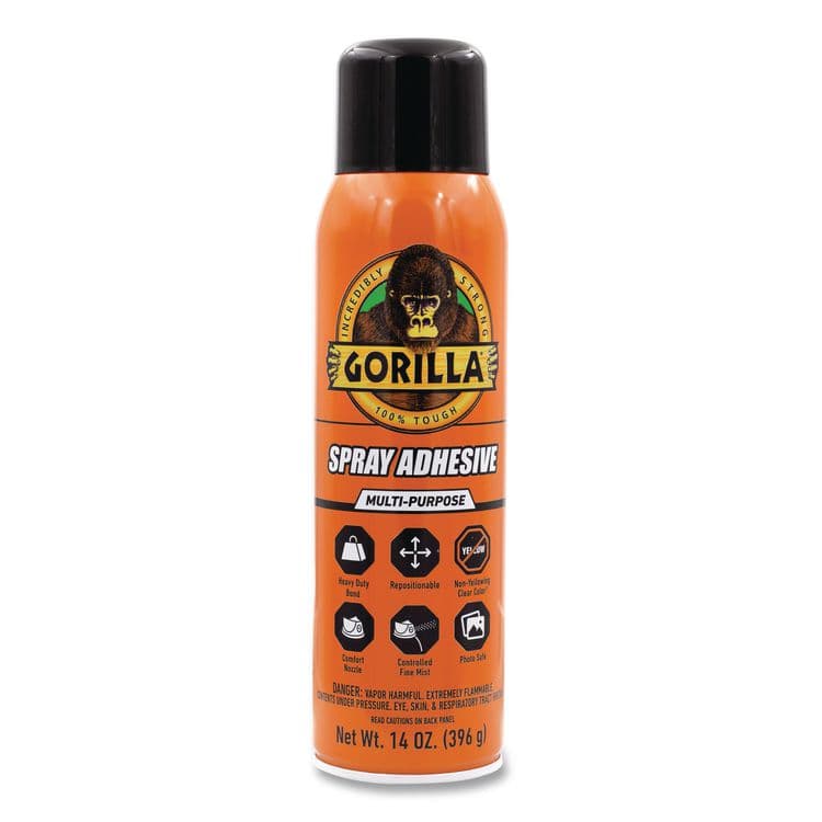 GORILLA GLUE COMPANY Spray Adhesive, 14 oz, Dries Clear (GOR6301502)