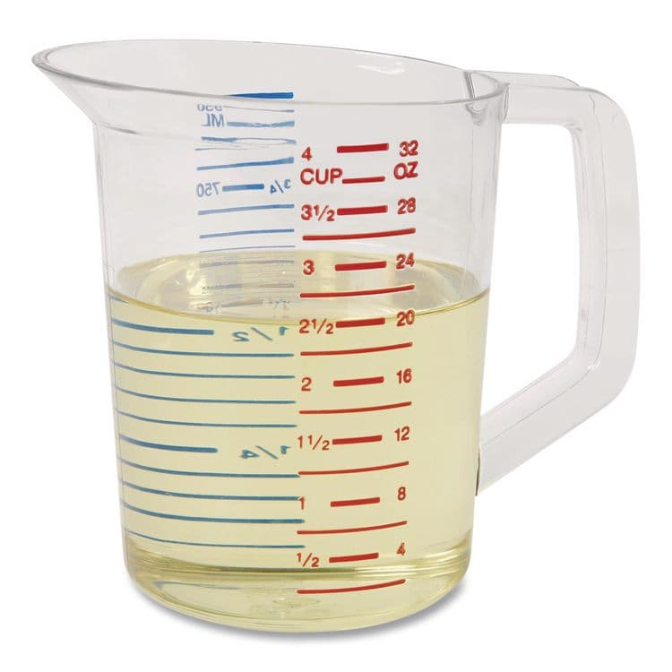 RUBBERMAID COMMERCIAL PROD. Bouncer Measuring Cup, 32 oz, Plastic, Clear (RCP3216CLE) thumbnail 3
