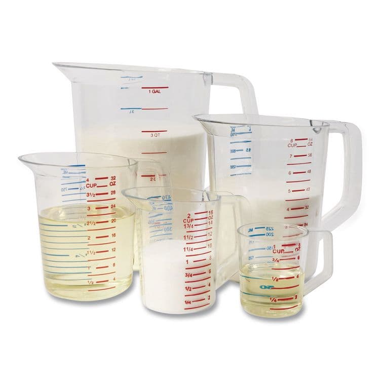 RUBBERMAID COMMERCIAL PROD. Bouncer Measuring Cup, 2 qt, Plastic, Clear (RCP3217CLE) thumbnail 4