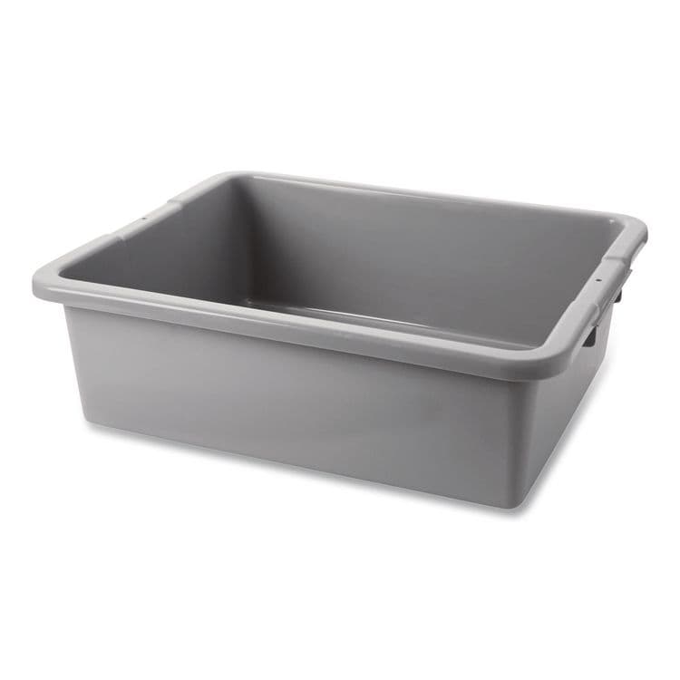 RUBBERMAID COMMERCIAL PROD. Bus/Utility Box, 7.13 gal, 21.5" x 17.13" x 7", Gray (RCP3351GRA) thumbnail 2