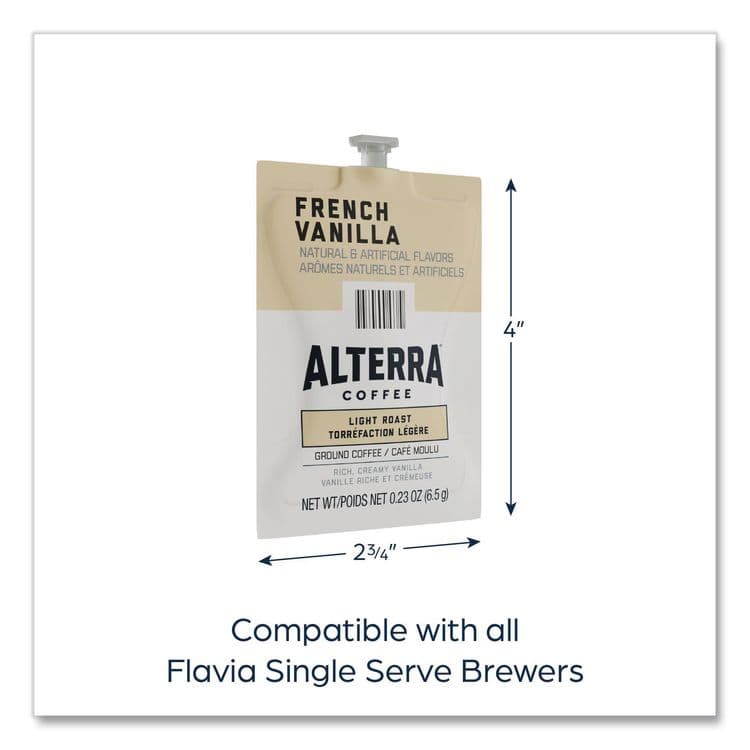 LAVAZZA Alterra French Vanilla Coffee Freshpack, 40/Carton (LAV48721) thumbnail 3