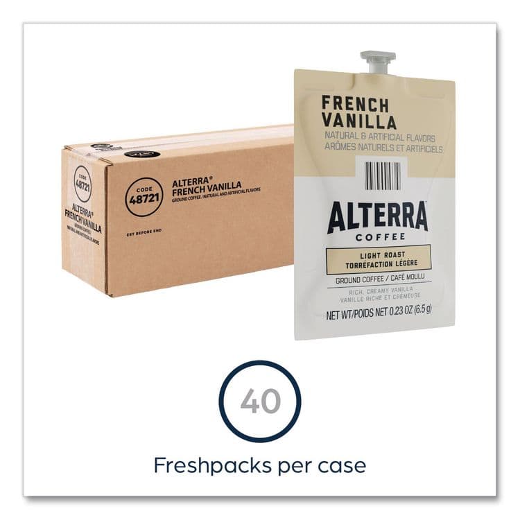 LAVAZZA Alterra French Vanilla Coffee Freshpack, 40/Carton (LAV48721) thumbnail 2