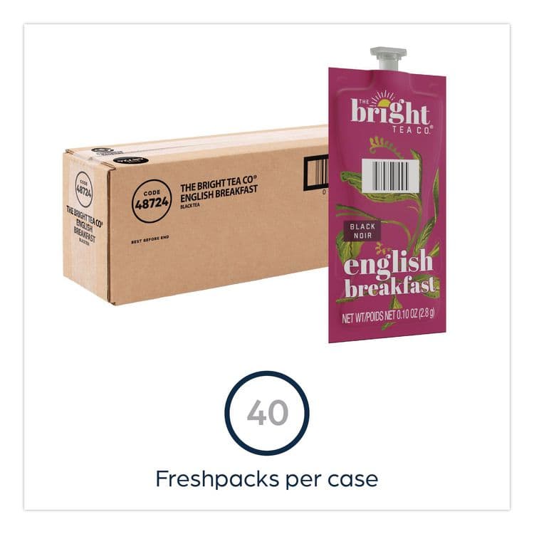 LAVAZZA The Bright Tea Co. English Breakfast Black Tea Freshpack, 40/Carton (LAV48724) thumbnail 2