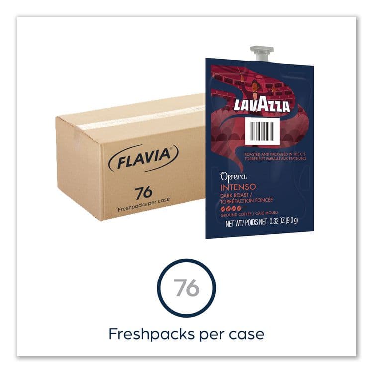 LAVAZZA Intenso Coffee Freshpack, 76/Carton (LAV48106) thumbnail 2