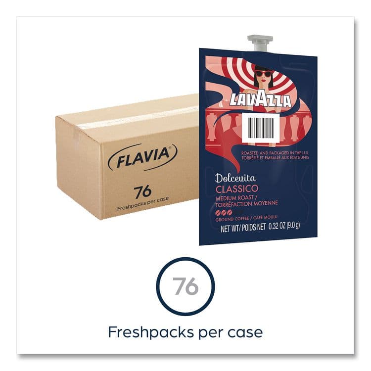 LAVAZZA Classico Coffee Freshpack, 76/Carton (LAV48105) thumbnail 2